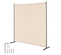 VEVOR Divisorio per Stanze a Pannello Singolo, Schermo per la Privacy 1810 x 1815 x 500 mm, Separatore di Stanze per Ufficio, Camera da Letto, Beige