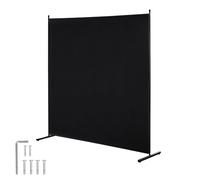 VEVOR Divisorio per Stanze, Divisorio per Stanze a Pannello Singolo, Schermo per la Privacy 1810 x 1815 x 500 mm, Schermo Separatore di Stanze, Pannello Divisorio per Ufficio, Camera da Letto, Nero