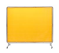 VEVOR Divisorio Saldatura Tenda Protezione in Vinile Ignifugo 1,8x2,4 m Giallo