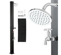 VEVOR Doccia Solare da Giardino 35 L con Portasapone Altezza 195 cm per Piscina