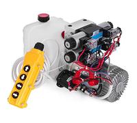 VEVOR Doppio Solenoide Pompa Idraulica 12V DC 4.5L a Doppio Effetto Doppio Solenoide Centralina Idraulica 4.5L ZZ004234 Scarico Riparazione Plastica