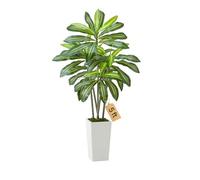 VEVOR Dracena Artificiale 1524 mm, Palma Tropicale Finta con Vaso Alto Bianco, Pianta Finta in Seta da Pavimento in Vaso, Grandi Alberi per Casa, Ufficio, Soggiorno, Decorazione Interna ed Esterna
