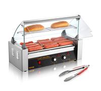 VEVOR Elettrico 12 Hot Dog 5 Roller Grill Fornello Alzatina e Ripiano 1000W
