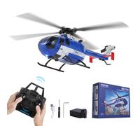 VEVOR Elicottero RC, Elicottero Radiocomandato a 4 Eliche, 2,4 GHz con Giroscopio a 6 Assi, Aeroplano RC a 4 Canali, Luce LED e Decollo Atterraggio con un Solo Tasto Giocattolo Aereo