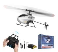 VEVOR Elicottero RC, Elicottero Radiocomandato a Elica Singola, 2,4 GHz Aeroplano RC a 4 Canali, Autonomia di Volo di 39 Minuti, Decollo Atterraggio con un Solo Tasto e Giroscopio per Bambini