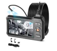 VEVOR Endoscopio a Tripla Lente con Luce Schermo IPS HD da 5'' Cavo da 5 m
