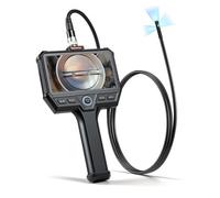 VEVOR Endoscopio a Tripla Lente con Luce, Telecamera Endoscopica Articolata, Schermo IPS HD da 5 Pollici, Zoom 8x, Batteria da 5000 mAh, Cavo Impermeabile IP67 da 1,5 m, per Ispezione Auto e Idraulica