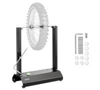 VEVOR Equilibratrice per Ruote di Moto e Biciclette, Equilibratore per Cerchi e Ruote per Moto con Coni di Centraggio Regolabili e Puntatore di Centratura, Diametro Ruota 813 mm Capacità 40 kg