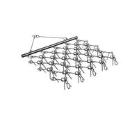 VEVOR Erpice a Trascinamento a Catena, con 60 Denti Affilati, Accessori per Trattori UTV per Livellamento del Paesaggio Manto Erboso, Erpice per Vialetto Cortile, 1780 x 1470 x 110 mm