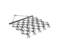VEVOR Erpice a Trascinamento a Catena Rastrello Prato ATV 1780 x 1470 x 110 mm