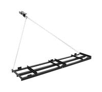 VEVOR Erpice Trainato 243,5 x 50 cm per Prato Giardino, Rastrello Livellatore Trainato con Catena 183 cm per Terreno Vialetti di Ghiaia Giardino, Erpice Livellamento per Rimorchio Trattorini ATV UTV