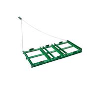 VEVOR Erpice Trainato da 1220 x 500 x 100 mm con Barre Regolabili e Catena 1830 mm, per ATV UTV Trattore, Tosaerba Trainato Dietro Lo Strumento di Livellamento del Prato del Cortile