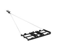 VEVOR Erpice Trainato per Prato Giardino 122 x 50 cm Rastrello Livellatore Trainato con Catena per Terreno Vialetti di Ghiaia Prato, Erpice di Livellamento per Sentieri Giardino, Compatibile ATV UTV