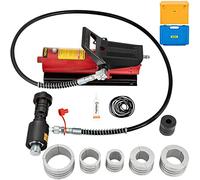 VEVOR Espansore Idraulico per Tubi di Scarico, Dimensioni da 1-5/8" a 4-1/4", Pompa a Pedale da 10 T Inclusa con 4 Matrici, 2 Custodie per Tubi in Rame e Alluminio nella Riparazione Auto