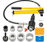 VEVOR Espansore Idraulico per Tubi di Scarico, Dimensioni da 1-5/8" a 4-1/4", Tenditubo Idraulico Manuale da 10 T con 4 Matrici e 2 Valigie di Conservazione per Tubi Riparazione Auto