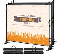 VEVOR Espositore per Banner 8 ' Espositore da Parete per Display 4 Confezioni