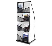 VEVOR Espositore per Brochure da Pavimento a 4 Ripiani con 8 Tasche per Negozi