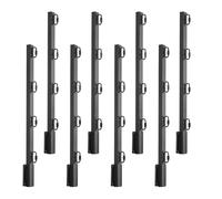 VEVOR Estensione per Pali di Recinzione, 8 Confezioni da 605 mm, Bracci di Filo Spinato, Robusti Estensori in Acciaio per Recinzioni, Bracci di Prolunga in Filo Spinato Montati, per la Privacy