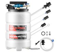 VEVOR Estrattore di Fluidi capacità di 9,5 L, Estrattore di Fluidi Pneumatico e Manuale con Tubo di Prolunga Lungo 150 cm e Tre Tubi di Prolunga da 120 cm, Estrattori di Liquidi per Veicoli