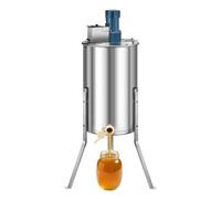 VEVOR Estrattore Miele Manuale 3 Telaini Centrifuga Apicoltura in Acciaio Inox