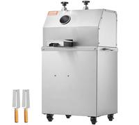 VEVOR Estrattore Elettrico di Succo di Canna da Zucchero 750 W, Spremitore di Canna da Zucchero 300 kg/h con 3 Rulli Macchina Spremiagrumi per Estrazione di Succo Canna da Zucchero Uso Commerciale