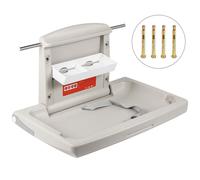 VEVOR Fasciatoio da Parete Pieghevole Grigio per Ricambio Pannolini di Neonati