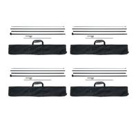 VEVOR Feather Flag Pole Kit 4 Pezzi Swooper Flag 498,5 cm Picchetti da Terra