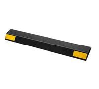 VEVOR Fermaruote in Gomma per Parcheggi da Garage, 446 x 90 x 32 cm, Limitatore di Parcheggio con Strisce Riflettenti, Blocchi Fermi Ruota in Gomma per Auto, Furgoni, Camion, Blocco Guida Ruota