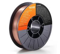 VEVOR Filo per Saldatura MIG Diametro 0,8mm Bobina di Filo per Saldatrici MIG 5KG Portatile in Acciaio Morbido 200 mm, Filo di Saldatura Trazione Massima tra 490-670 MPa per Saldatrici MIG con Bobina