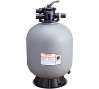 VEVOR Filtro a Sabbia, 24 Pollici, Portata Fino a 65 GPM, Sistema di filtraggio a Sabbia per Piscine Fuori Terra con valvola multiporta a 7 Vie, Filtro, controlavaggio, risciacquo