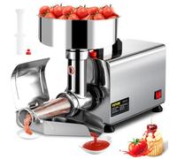VEVOR Filtro Elettrico per Pomodori Acciaio Inossidabile 370W Spremiagrumi Elettrico per Salsa in Acciaio Inossidabile 90-160 kg / h per Salsa di Fragole Ketchup Salsa di Mirtilli Rossi