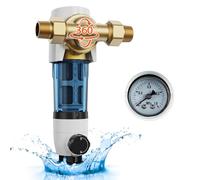 VEVOR Filtro per Acqua Riutilizzabile 151 x 137 x 274 mm Filtro per Sedimenti per Tutta Casa da 40 Micron Filtro per Sedimenti per Acqua di Pozzo, per Sistemi di Filtrazione dell'Acqua per Tutta Casa