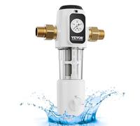 VEVOR Filtro per Acqua Riutilizzabile 171 x 84 x 280 mm Filtro per Sedimenti per Tutta Casa da 40 Micron Filtro per Sedimenti per Acqua di Pozzo, per Sistemi di Filtrazione dell'Acqua per Tutta Casa