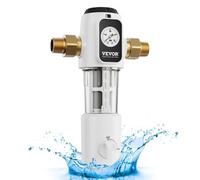 VEVOR Filtro per Acqua Riutilizzabile 171 x 84 x 280 mm Filtro per Sedimenti per Tutta Casa da 40 Micron Filtro per Sedimenti per Acqua di Pozzo, per Sistemi di Filtrazione dell'Acqua per Tutta Casa