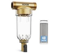 VEVOR Filtro per Acqua Riutilizzabile 97 x 66 x 198 mm Filtro per Sedimenti per Tutta Casa da 40 Micron Filtro per Sedimenti per Acqua di Pozzo, per Sistemi di Filtrazione dell'Acqua per Tutta Casa