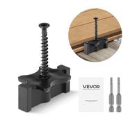 VEVOR Fissaggio Invisibile per Assi di Pavimentazione in Composito, 900 pezzi, Clip a T Fissaggi Nascosti in Plastica PP con Viti Metalliche, Compatibili con Assi di Spazio 6,5 mm Altezza 10 mm