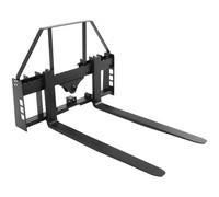 VEVOR Forca Pallet, Capacità 1814 kg, Attacco per Telaio Lato Lungo 1065 mm, Lame per Carrelli Elevatori, Ricevitore di Attacco da 50,8 mm e Manicotti per Lancia, per Minipale, Trattori