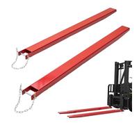 VEVOR Forche per Pallet Lunghezza 2090 mm Capacità Carico max. 1815 Tonnellate, Coppia di Forche per Movimentazione Carico da Benne Trattori Minipala Escavatori in Acciaio, Forche Compatibili 106mm