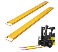 VEVOR Forche per Pallet Lunghezza 2440 mm Capacità Carico max. 1815 Tonnellate, Coppia di Forche per Movimentazione Carico da Benne Trattori Minipala Escavatori in Acciaio, Forche Compatibili 106mm