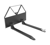 VEVOR Forche per Pallet per Minipala con Telaio da 1160 mm, Forca da 1220 mm, Capacità Carico 1179 kg, Attacco a Sfera per Rimorchio da 47,6 mm, Attacco Rapido, per Minipale Trattori