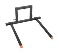 VEVOR Forche per Transpallet con Attacco a 3 Punti da 680 kg, Lunghezza Totale 128 cm, Larghezza Forca Regolabile da 73,5 a 117 cm, Attacchi a Sgancio Rapido per Trattori di Categoria 1