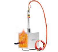 VEVOR Forgiatura a propano portatile forgiatura fabbro 1 bruciatore forgiatura a gas per fabbro 2600°F/1427°C Attrezzature per fucinatura a gas in acciaio inox quadrati grande capacità per forgiatura
