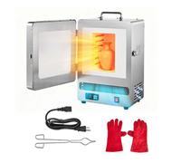 VEVOR Forno di Fusione Elettrico, 1650 W Forno Elettrico Digitale con Temperatura Massima 1200 ℃, per Fusione a Cera Persa, Argilla Fai da Te, Ricottura dei Metalli, Cottura della Ceramica