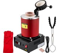 VEVOR Kit Forno Fusorio Elettrico per Fusione Oro con Crogiolo in Ceramica 3kg