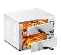 VEVOR Forno Elettrico per Pizza 12 Pollici a Cassetta 2 Ripiani in Acciaio Inossidabile Pizzaiolo Multiuso, Forno per Pizza con Griglia di Pizza Elettrico per Interni Ristorante Cottura Casa Cucina