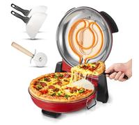 VEVOR Forno Elettrico per Pizza da 30,48 cm da Banco 1200 W per la Casa Rosso