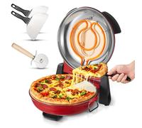 VEVOR Forno Elettrico per Pizza da 30,48 cm da Banco 1200 W per la Casa Rosso