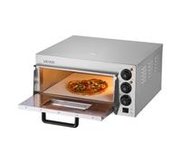 VEVOR Forno per Pizza Commerciale da Banco, 406 mm Singlo Piano, Forno Elettrico per Pizza in Acciaio Inox con Pietra e Maniglia, Macchina per Pizza Interna per Ristorante, Forno per Pizza a Casa