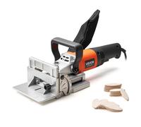 VEVOR Fresatrice a Lamelle 760W 5,9A 11600 giri/min, Tacca di Posizionamento a 45° con Sacchetto per Polvere, Fresatrice Biscottatrice Angolo Profondità Regolabile, Lavorazione del Legno