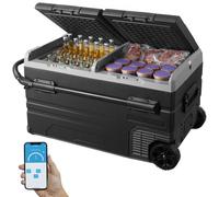 VEVOR Congelatore per Auto Portatile Compressore Doppia Zona 115L da Campeggio